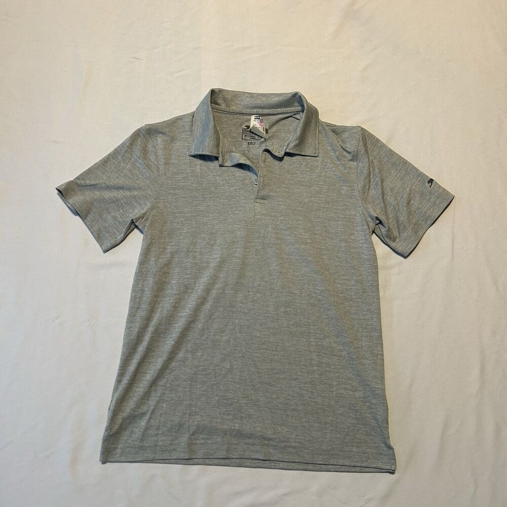 Slazenger Youth Golf Polo Shirt Gray Short Sleeve Size L Brand New